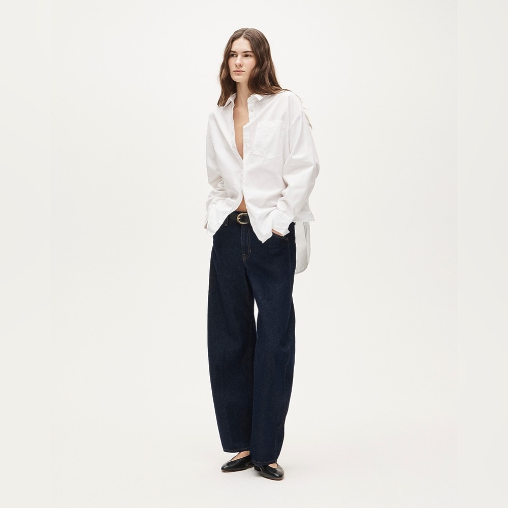 NWT J.Crew Petite Étienne Oversized Shirt in Lightweight Oxford